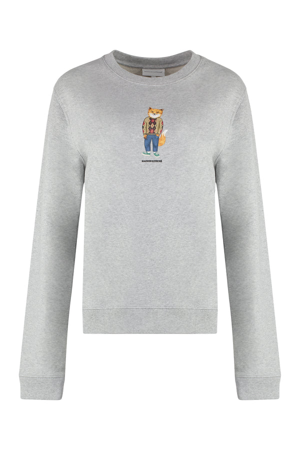 Cotton crew-neck sweatshirt-0